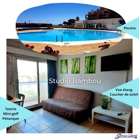 Apartament Studio Bambou - Piscine - Acces Direct A La Plage - Lydia Playa Le Barcarès Zewnętrze zdjęcie